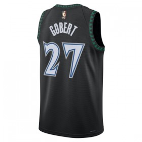 Muške NBA Dres Minnesota Timberwolves Rudy Gobert Nike 2025-26 Classic Edition Crno Swingman